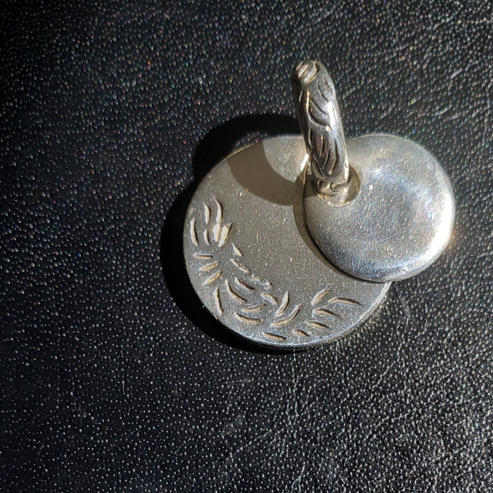 Silpada Double Disk Pendant - image 3